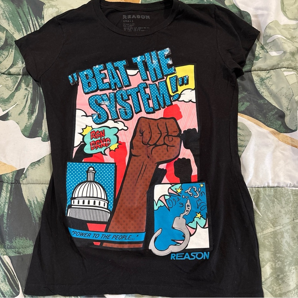 REASON Women’s Political T-Shirt Size Small